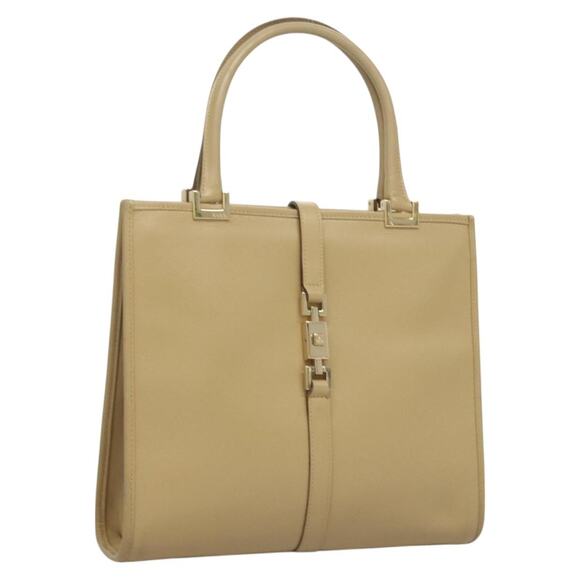 GUCCI Micro GG Canvas Jackie Hand Bag Beige Gold 002 002 - Picture 1 of 16
